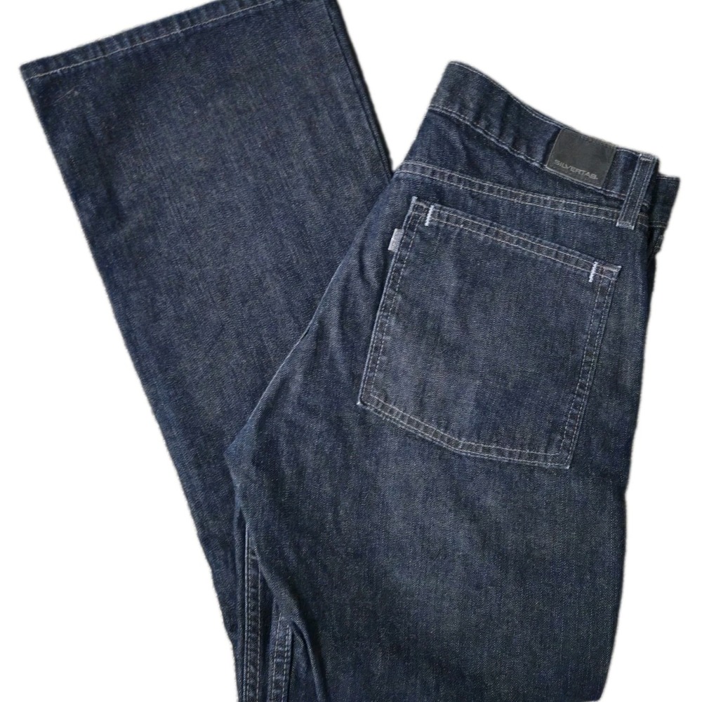Vintage Levi SilverTab Jeans Mens 32x30 Boot Cut Dark Wash Denim 90s USA Made